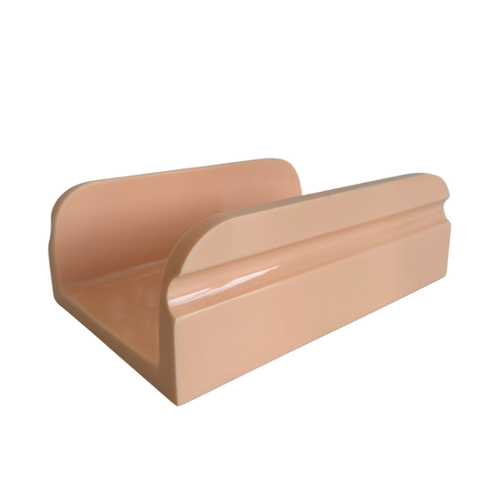 BB030 PEACH ACRYLIC GUEST TOWEL HOLDER