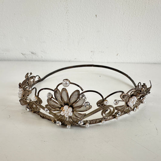 BB034 ANTIQUE TIARA
