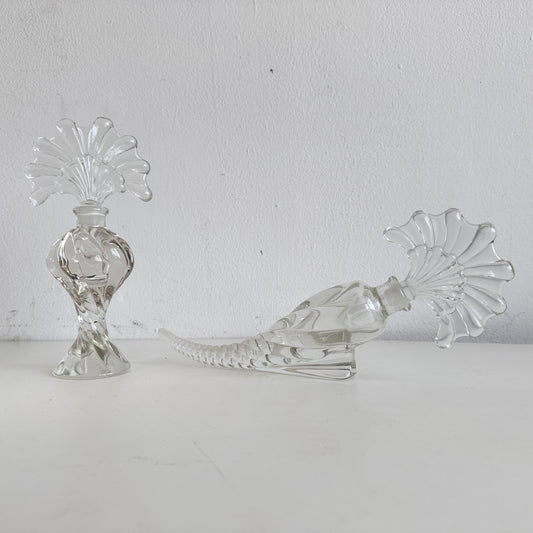BB035 SHELL SHAPED GLASS PERFUME BOTTLE SET
