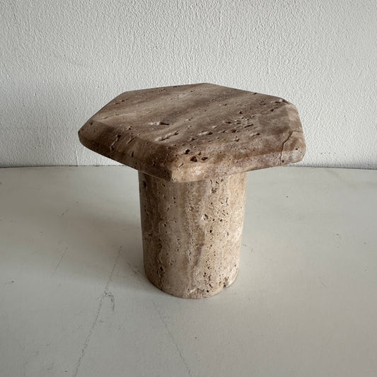 CA008 TRAVERTINE PILAR CANDLE PLATFORM