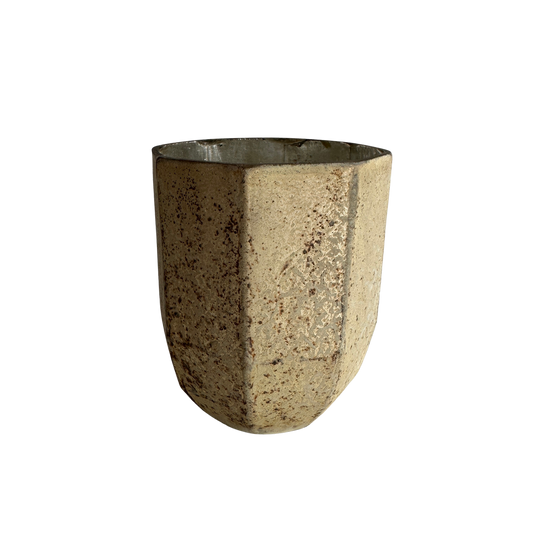 CA022 MATTE GOLD PATINA GLASS VOTIVE CANDLE HOLDER
