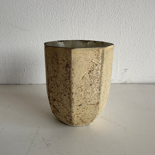 CA022 MATTE GOLD PATINA GLASS VOTIVE CANDLE HOLDER