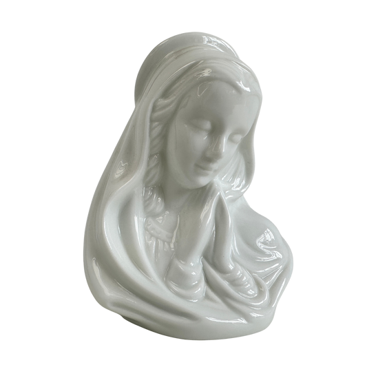 CA034 VIRGIN MARY PORCELAIN CANDLE HOLDER