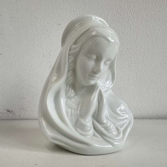 CA034 VIRGIN MARY PORCELAIN CANDLE HOLDER