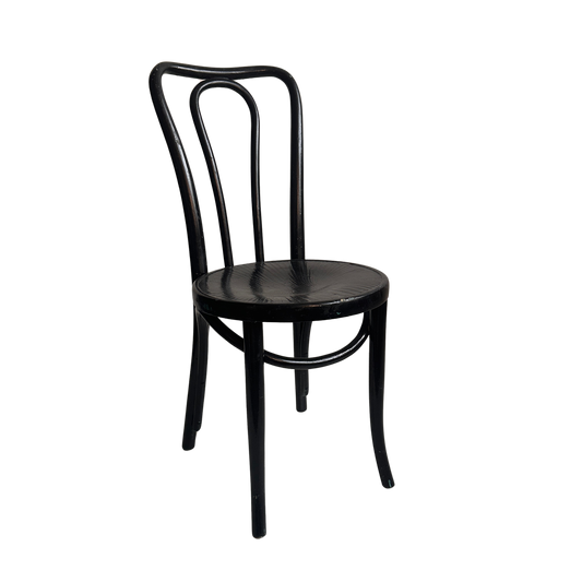 CH002 BLACK VINTAGE JUNGIAN CAFE CHAIR