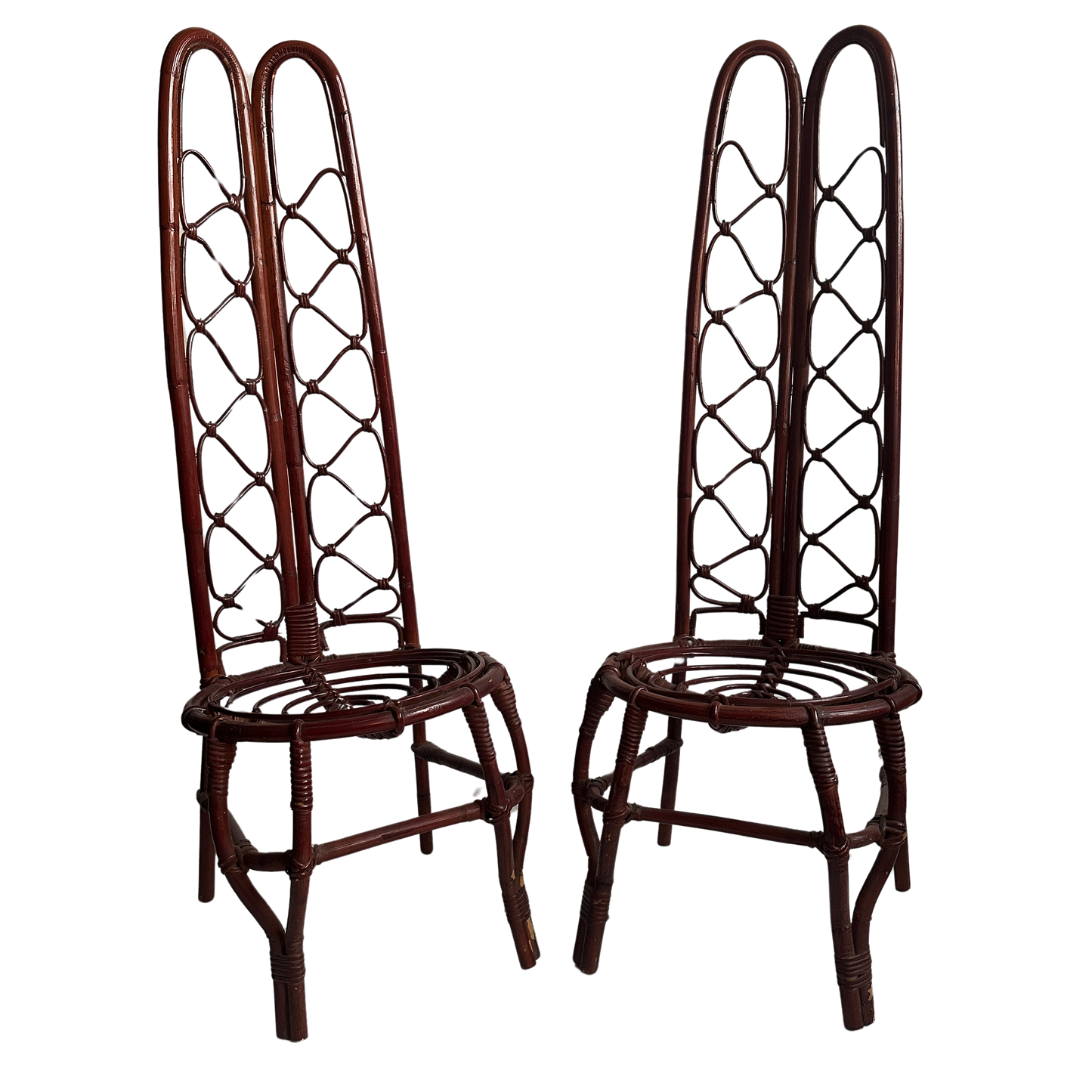 CH003 RATTAN SUPER HIGH BACK CHAIRS