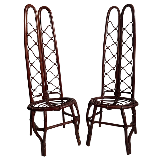 CH003 RATTAN SUPER HIGH BACK CHAIRS