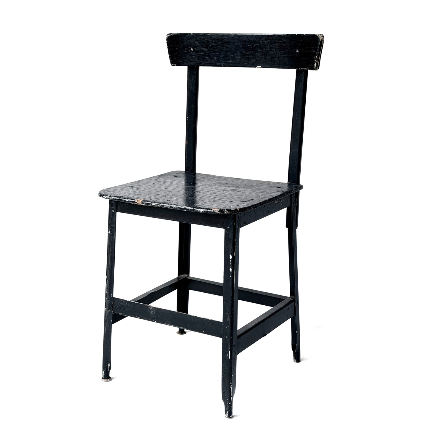 CH018 BLACK WOOD AND METAL CHAIR