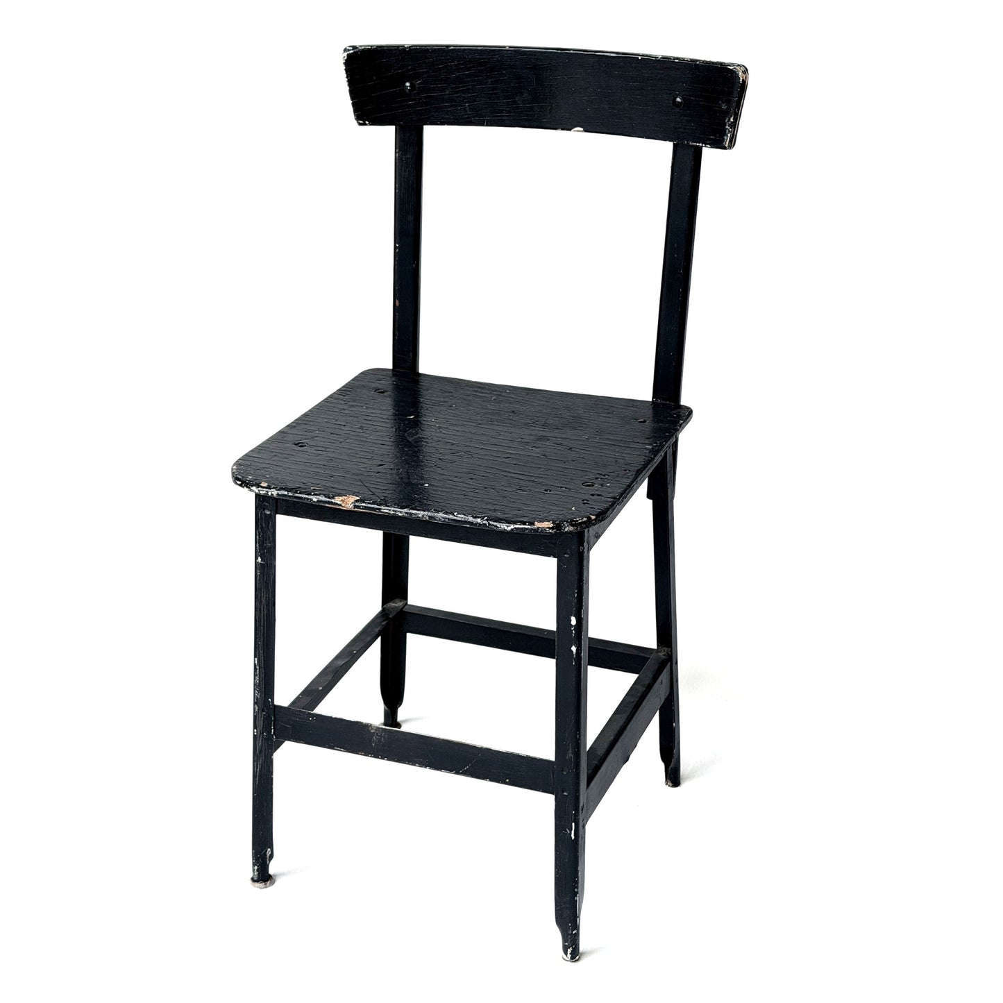 CH018 BLACK WOOD AND METAL CHAIR