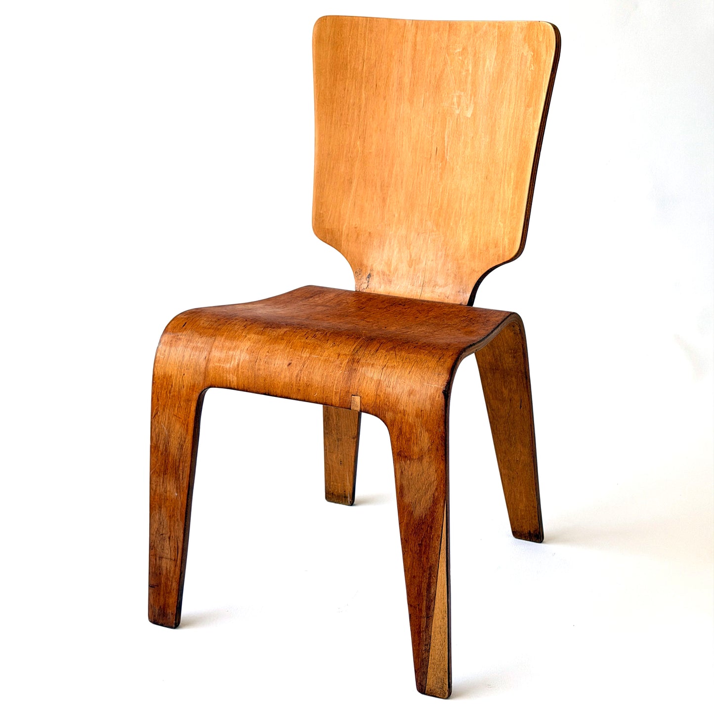 CH024 BRUDNER MOLDED PLYWOOD SIDE CHAIR