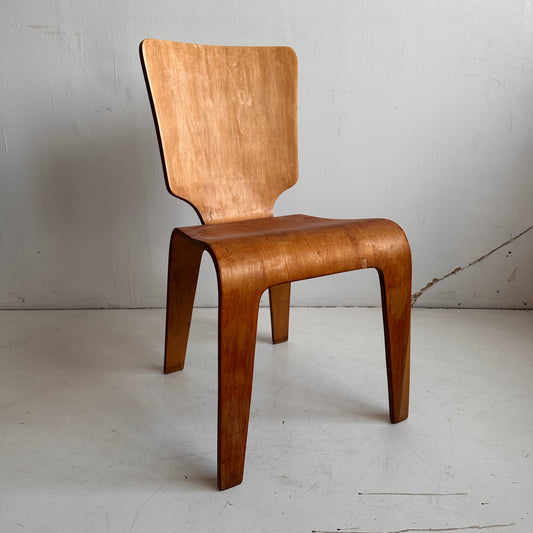 CH024 BRUDNER MOLDED PLYWOOD SIDE CHAIR