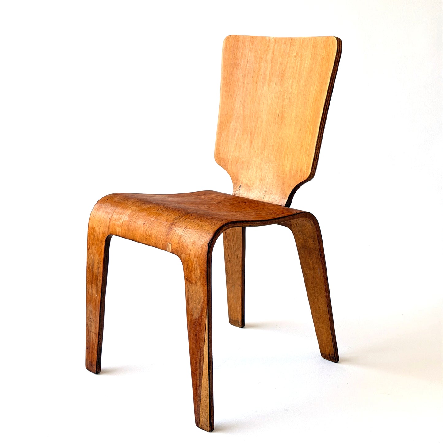 CH024 BRUDNER MOLDED PLYWOOD SIDE CHAIR