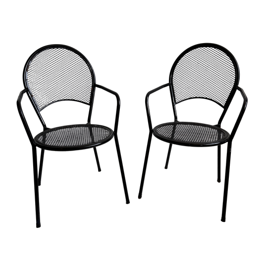 CH032 BLACK METAL MOLONDI OUTDOOR CHAIRS