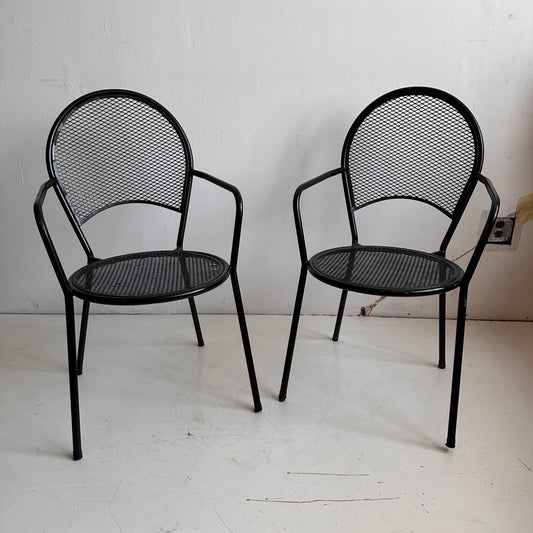CH032 BLACK METAL MOLONDI OUTDOOR CHAIRS