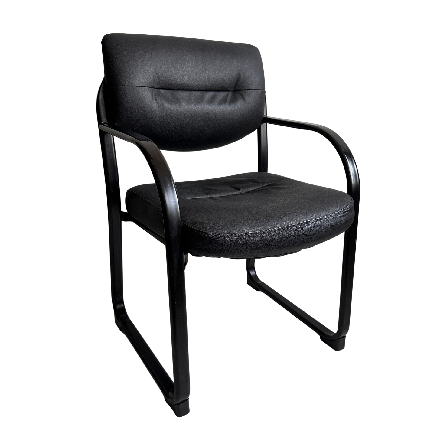CH044 BLACK VINYL OFFICE CHAIR