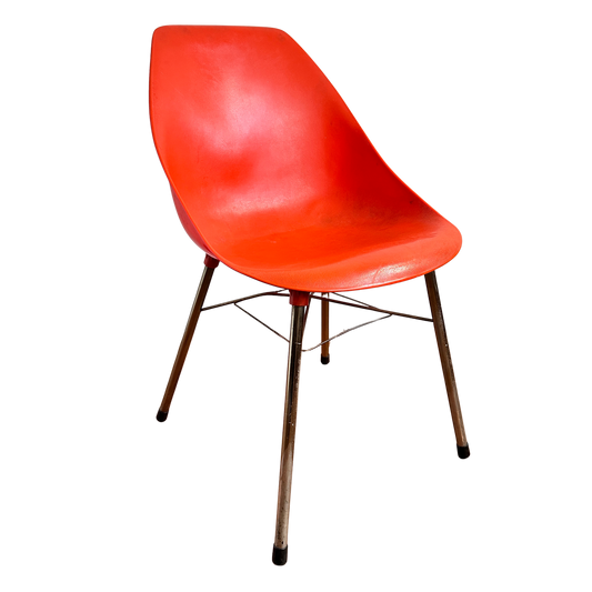 CH063 ORANGE PLASTIC CHAIR