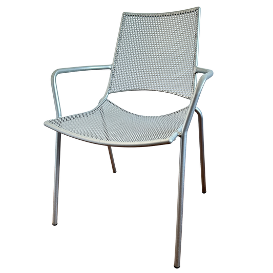 CH069 SILVER GRID CHAIR