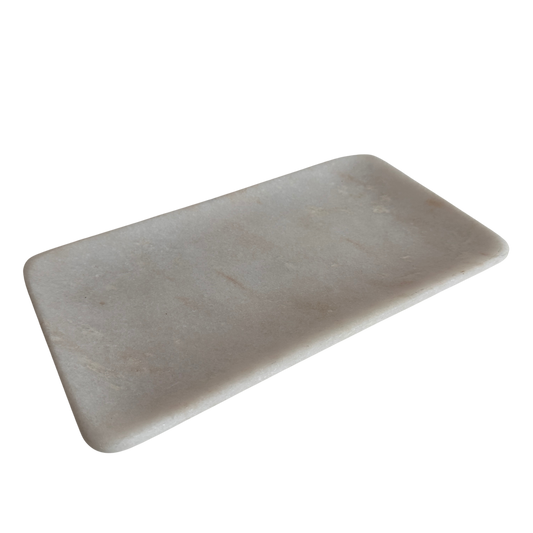 CT011 WHITE MARBLE TRAY