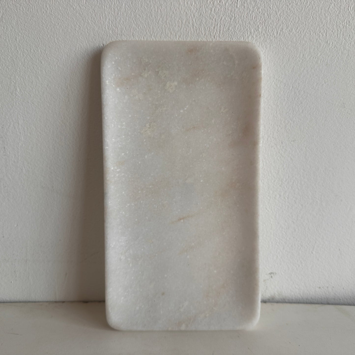 CT011 WHITE MARBLE TRAY