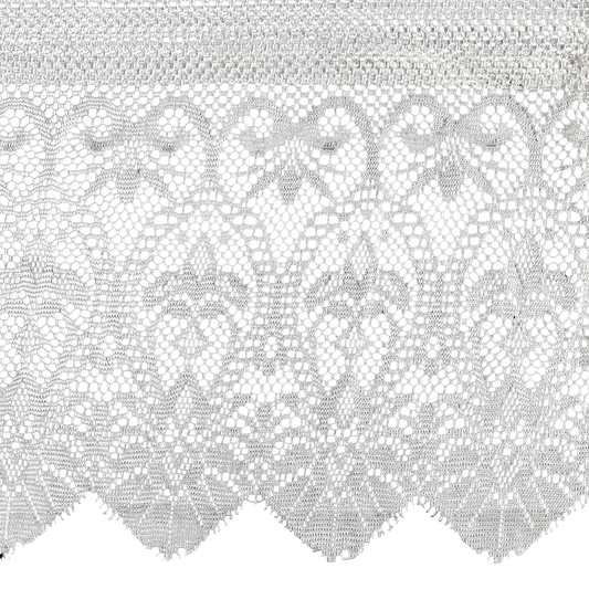 DR003 SET OF 2 SHINY LACE VALANCE CURTAINS PANELS
