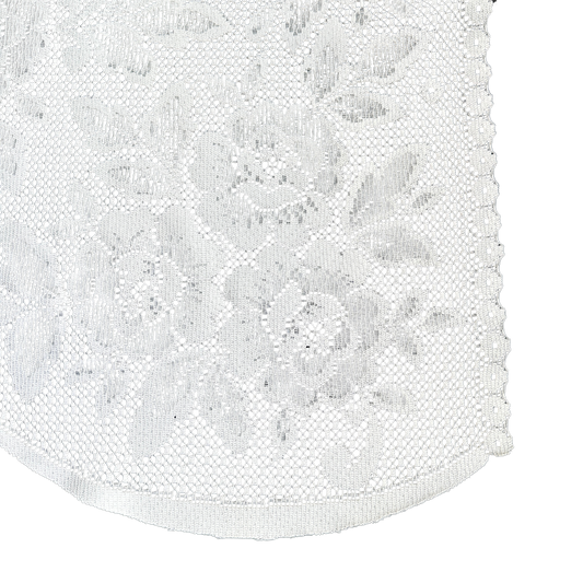 DR004 SINGLE FLORAL LACE CURTAIN PANEL