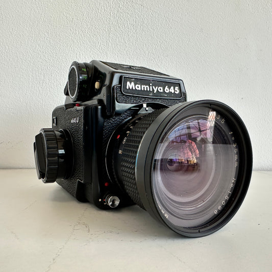 EL024 MAMIYA 645J MEDIUM FORMAT CAMERA WITH 2 LENSES