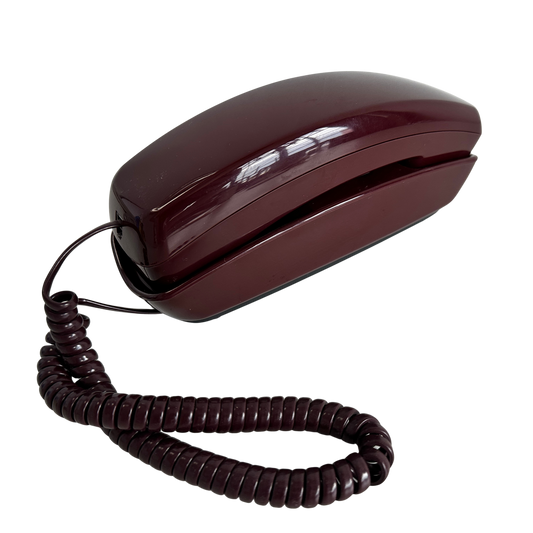 EL043 MAROON TRIMLINE PHONE