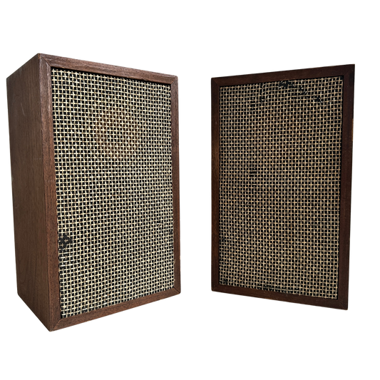 EL047 SET OF TWO WOOD BOOKSHELF SPEAKERS