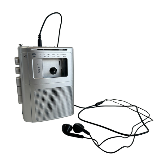 EL050 UNBRANDED SILVER WALKMAN WITH BLACK EARBUDS