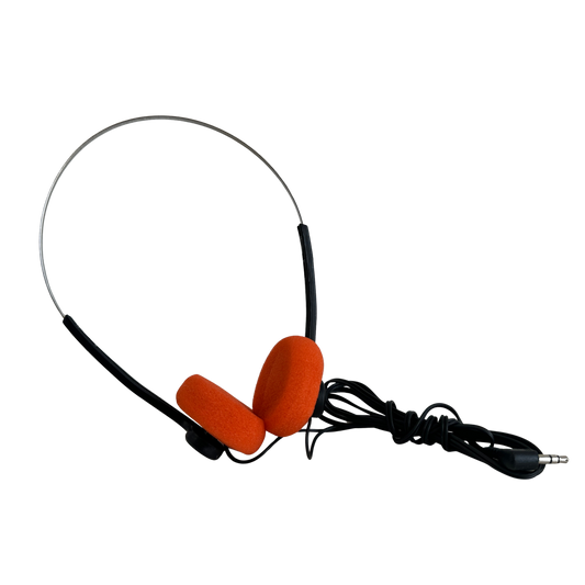 EL051 ORANGE FOAM HEADPHONES