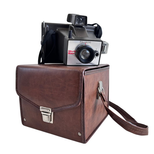 EL071 POLAROID MINUTE MAKER INSTANT FILM CAMERA WITH LEATHER CASE