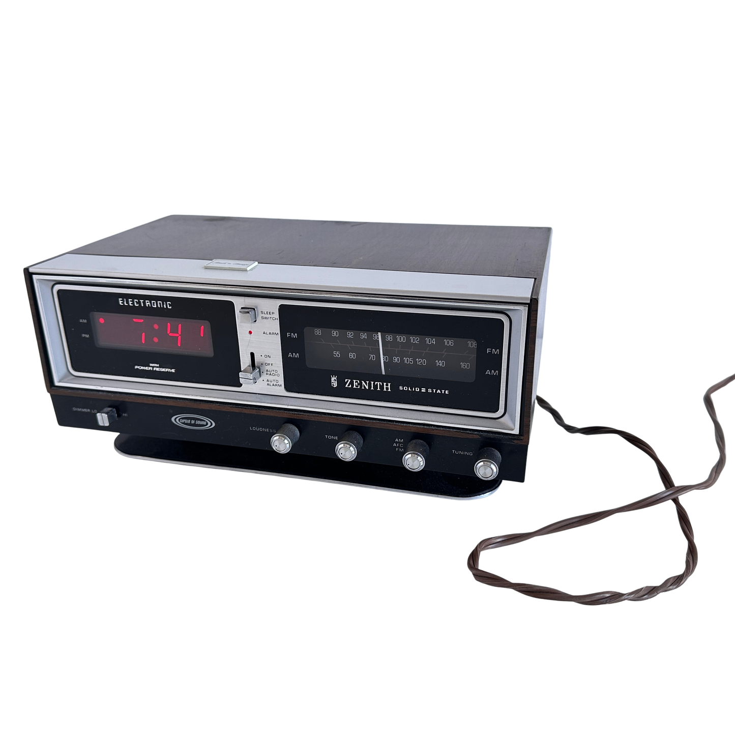 EL087 VINTAGE ZENITH ALARM / RADIO