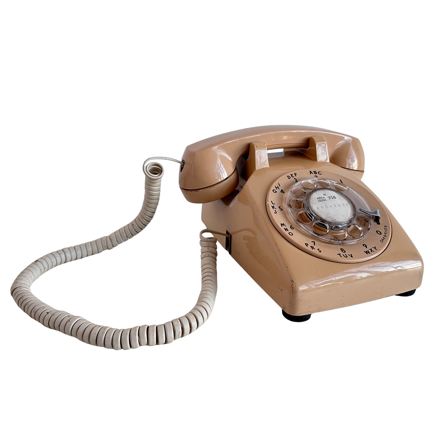 EL089 TAN ROTARY PHONE