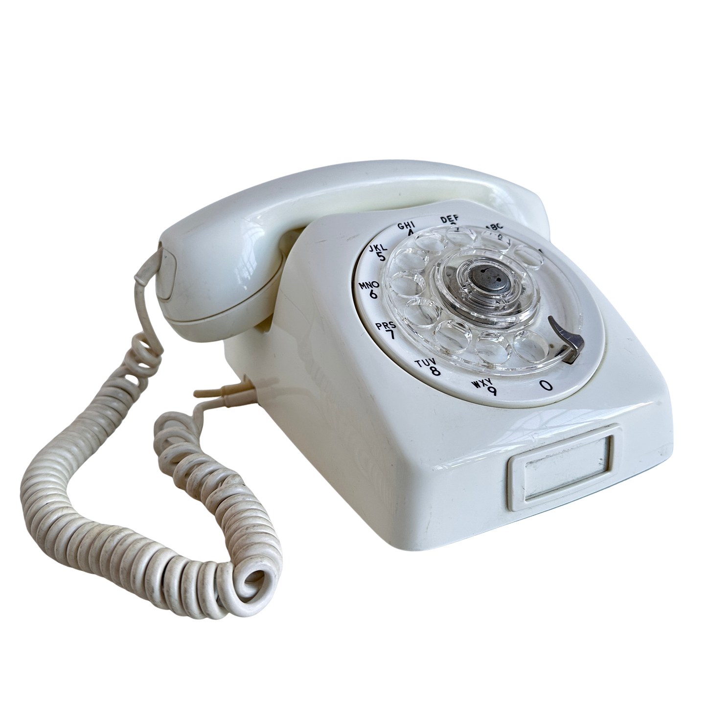 EL090 WHITE ROTARY PHONE