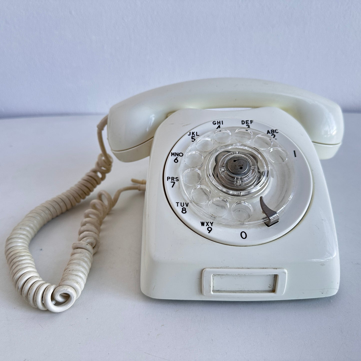 EL090 WHITE ROTARY PHONE