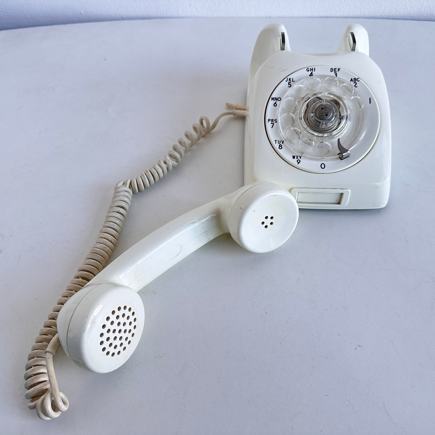 EL090 WHITE ROTARY PHONE