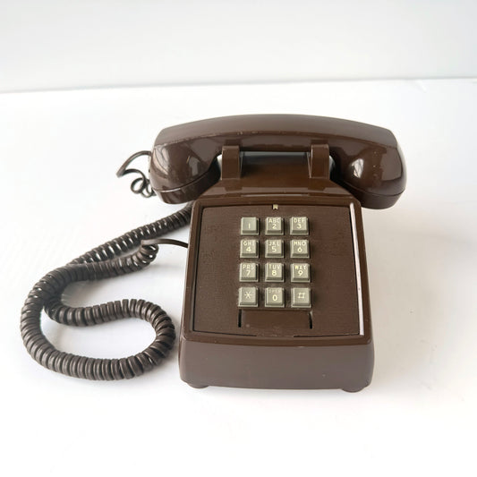 EL104 BROWN TOUCH TONE PHONE
