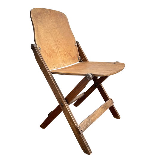FC002 WW2 US ARMY WOOD FOLDING CHAIR