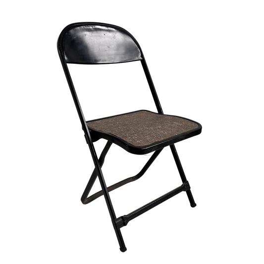 FC009 BLACK METAL FOLDING CHAIR