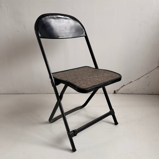 FC009 BLACK METAL FOLDING CHAIR