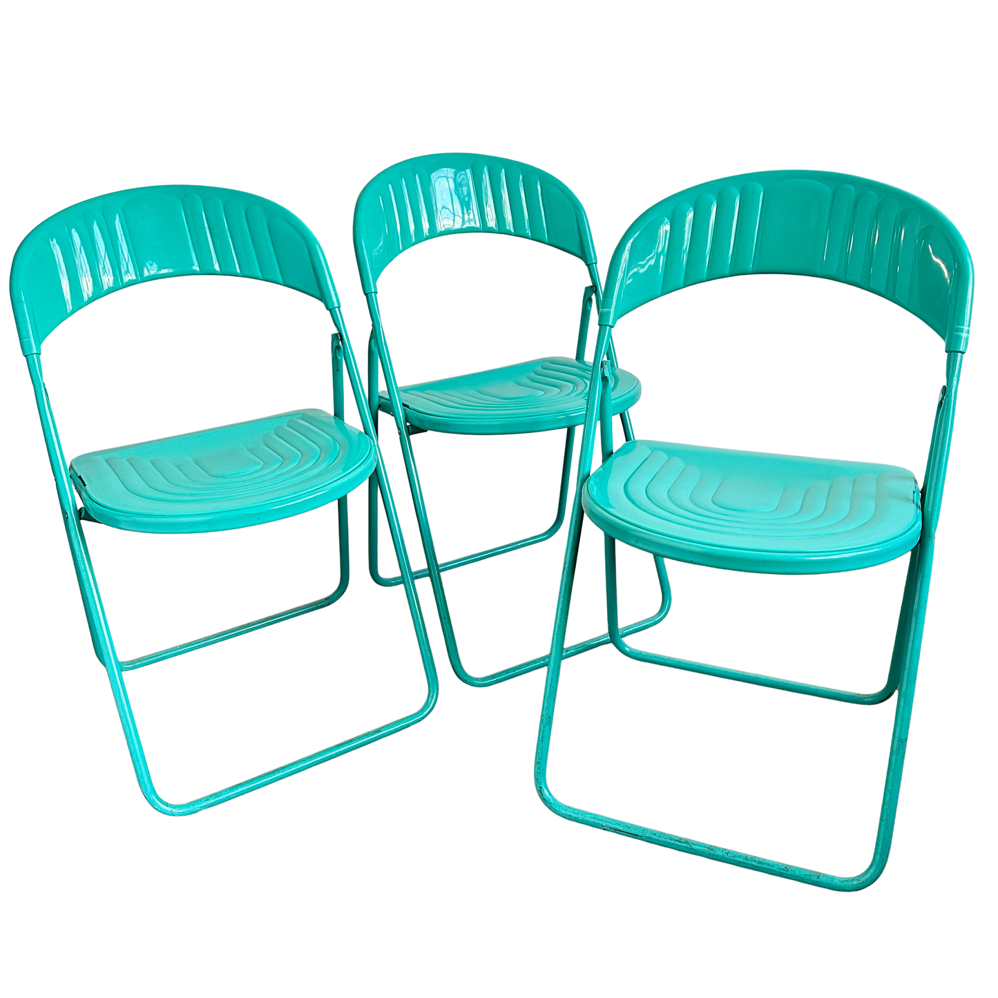 FC016 ITALIAN TEAL FOLDING CHAIRS