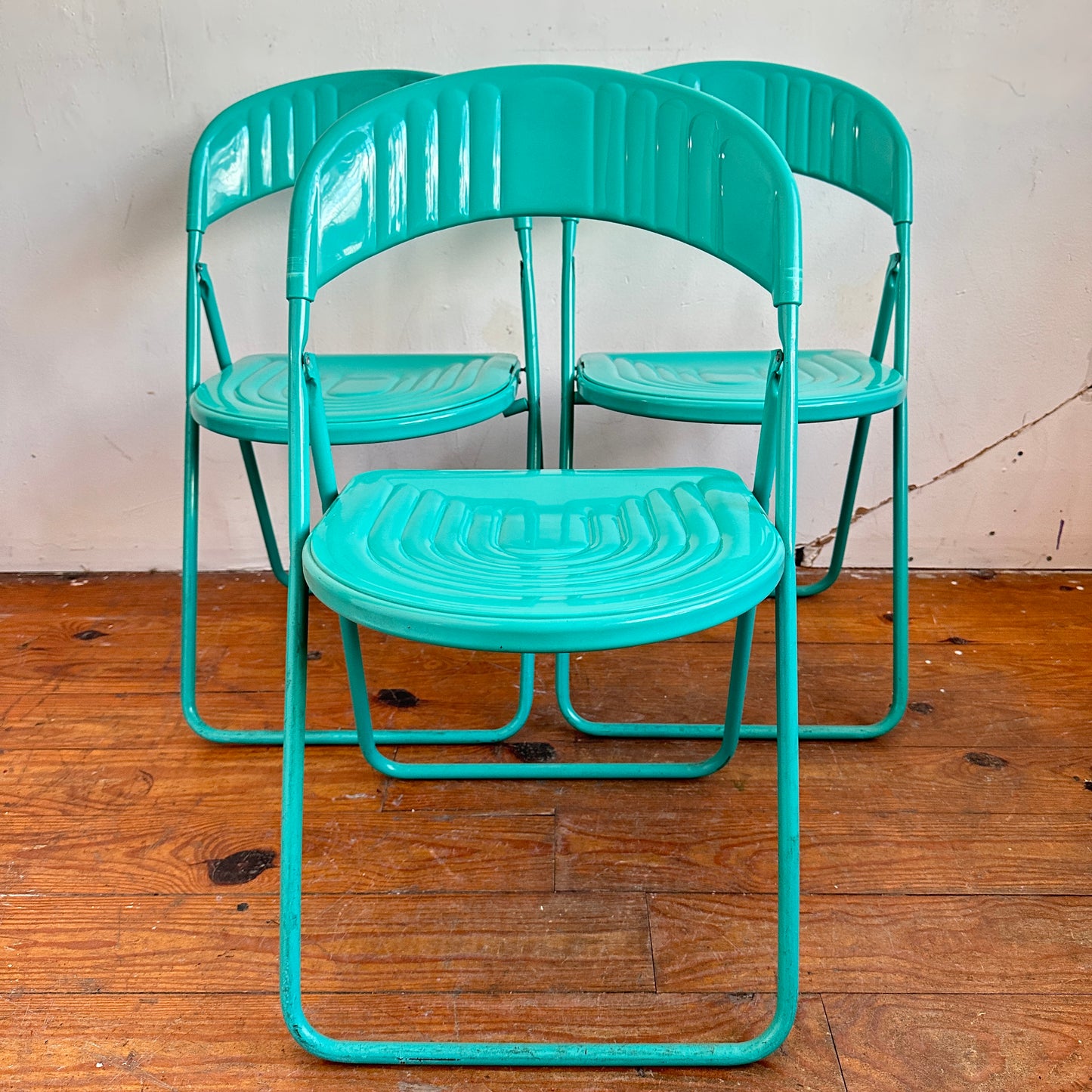 FC016 ITALIAN TEAL FOLDING CHAIRS