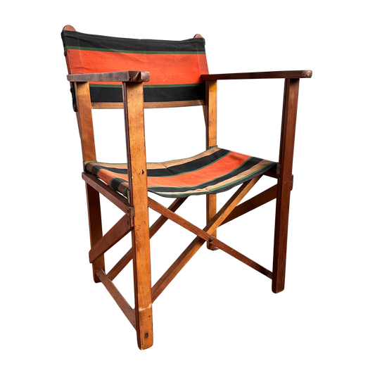 FC035 ANTIQUE WOOD DIRECTORS CHAIR
