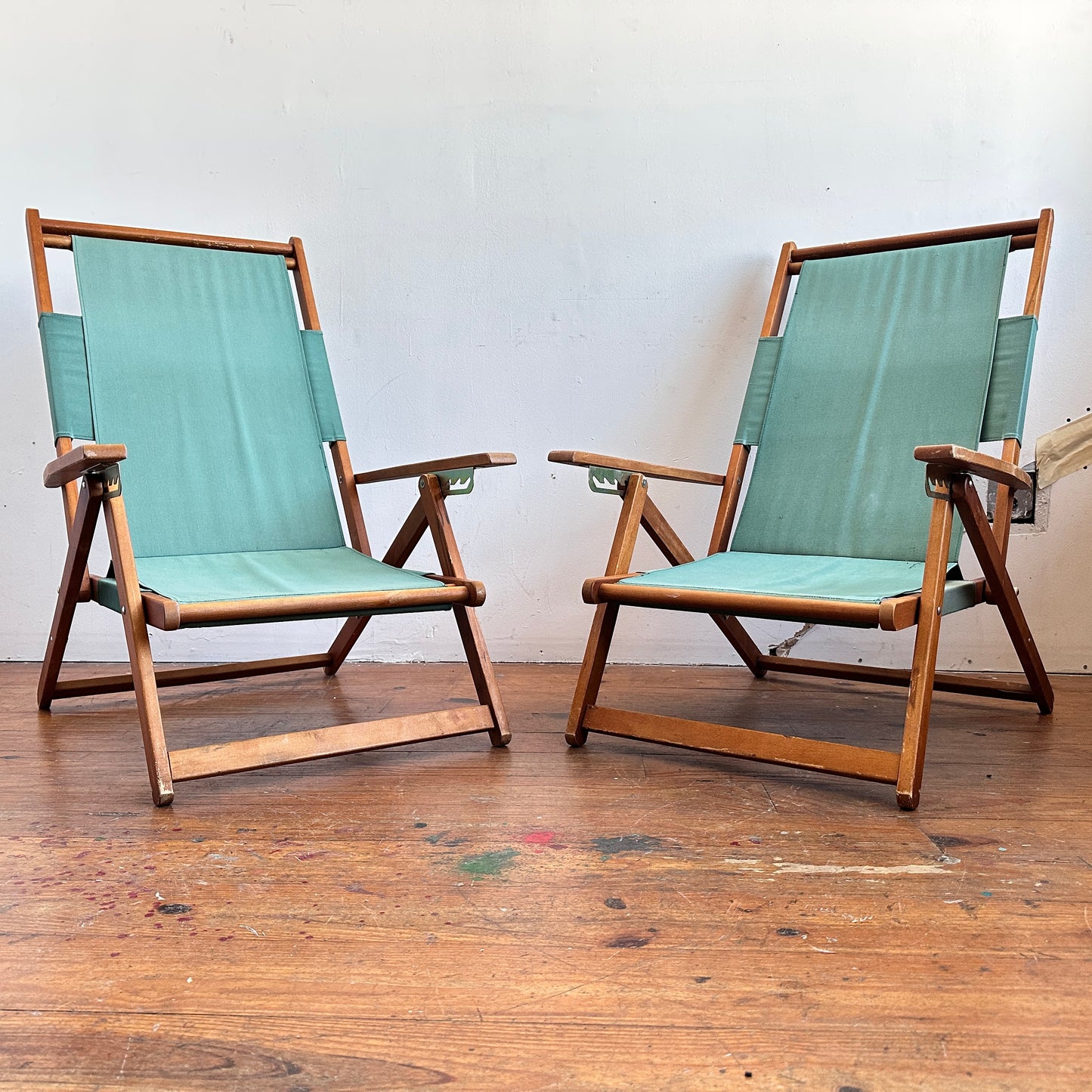FC042 GREEN FADED SLING CHAIRS