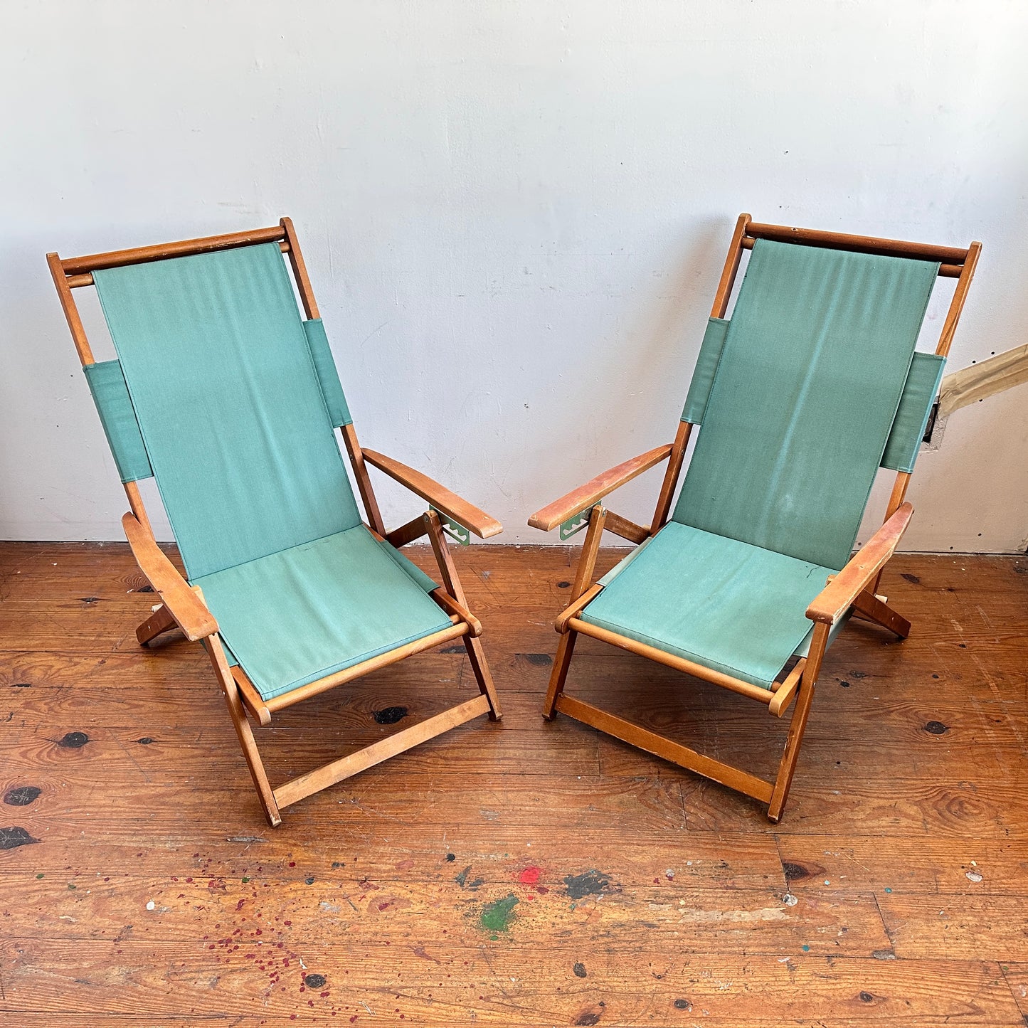 FC042 GREEN FADED SLING CHAIRS
