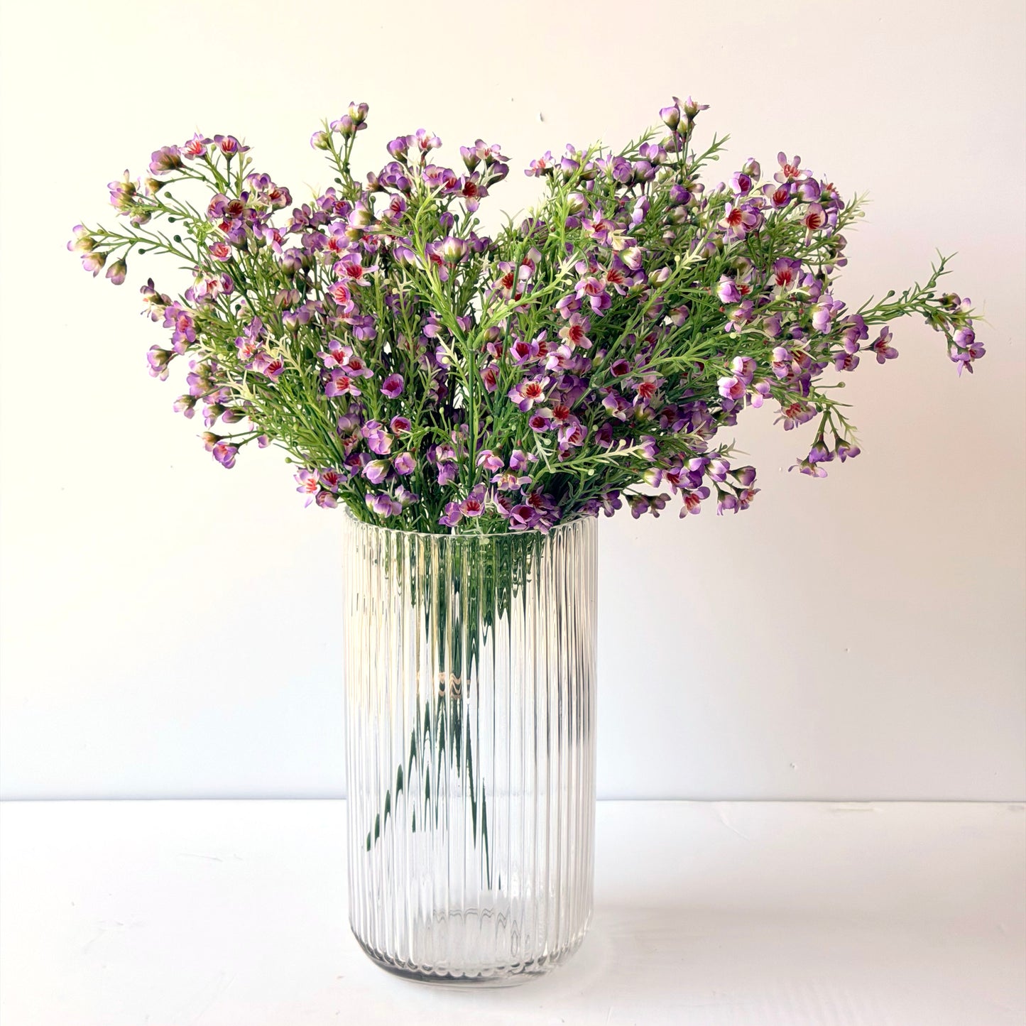 FF0019 SILK LAVENDAR WAX FLOWER SPRAY