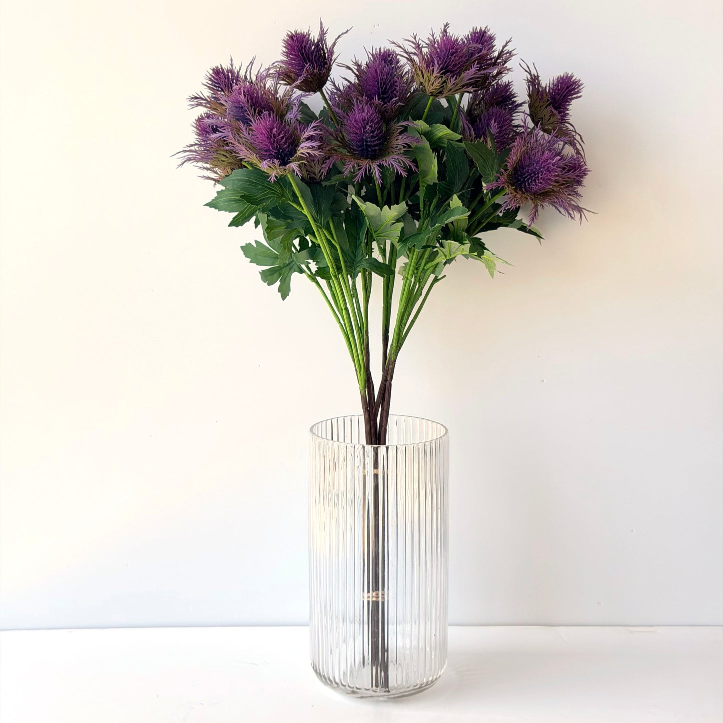 FF0022 SILK PURPLE THISTLE SPRAY