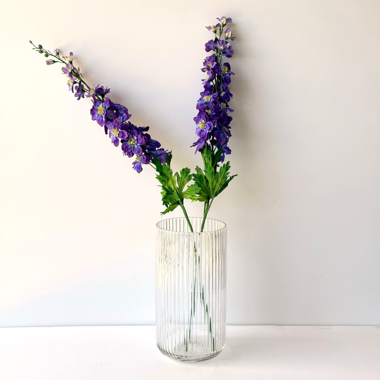 FF0023 SILK PURPLE DELPHINIUM SPRAY
