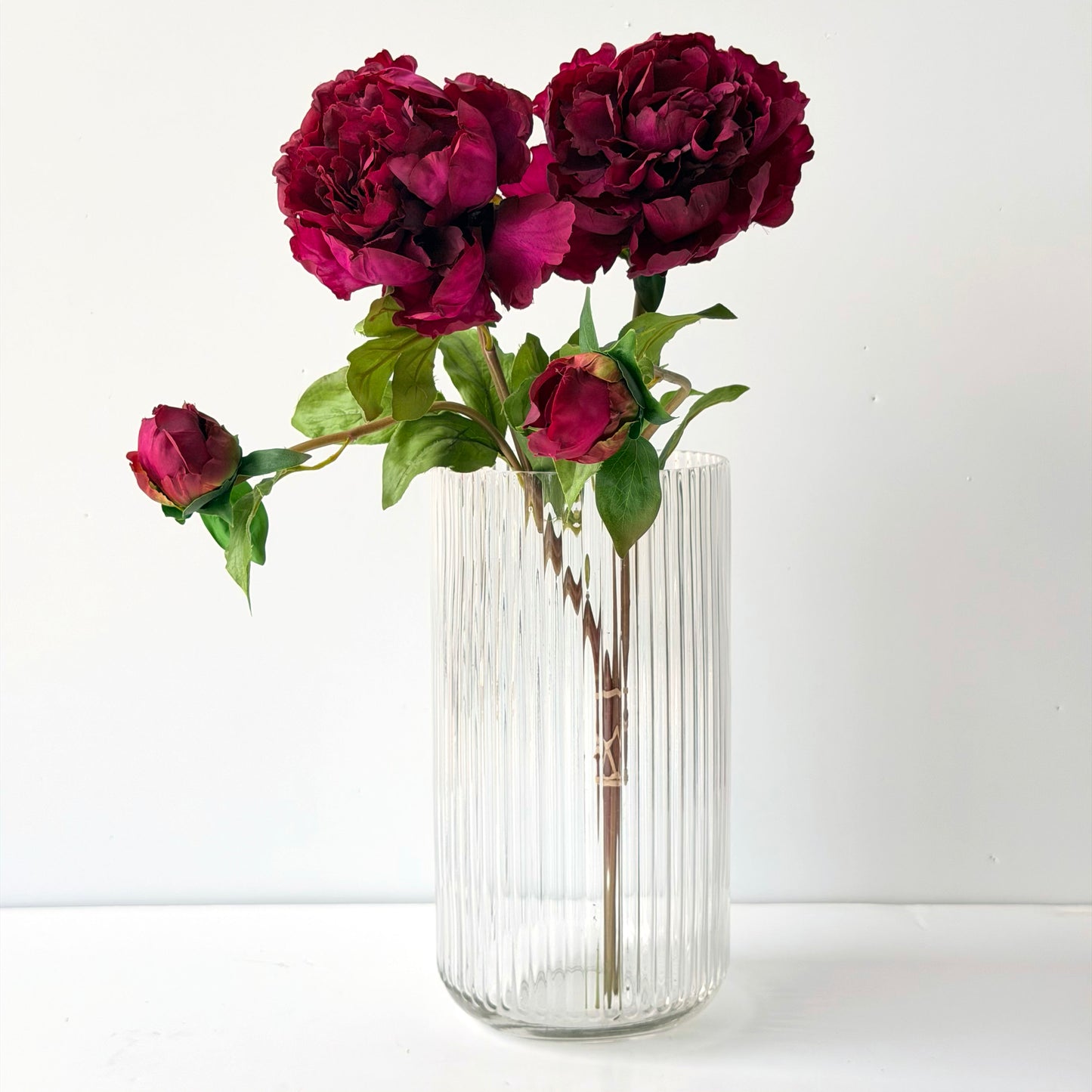 FF0029 SILK PURPLE PEONY SPRAY