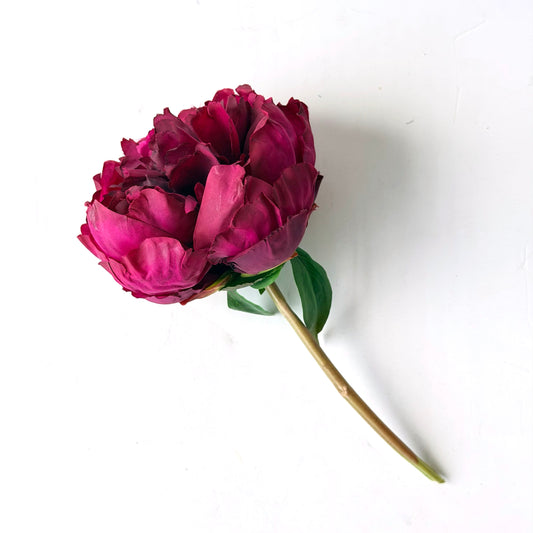FF0030 SILK PURPLE SMALL PEONY SPRAY
